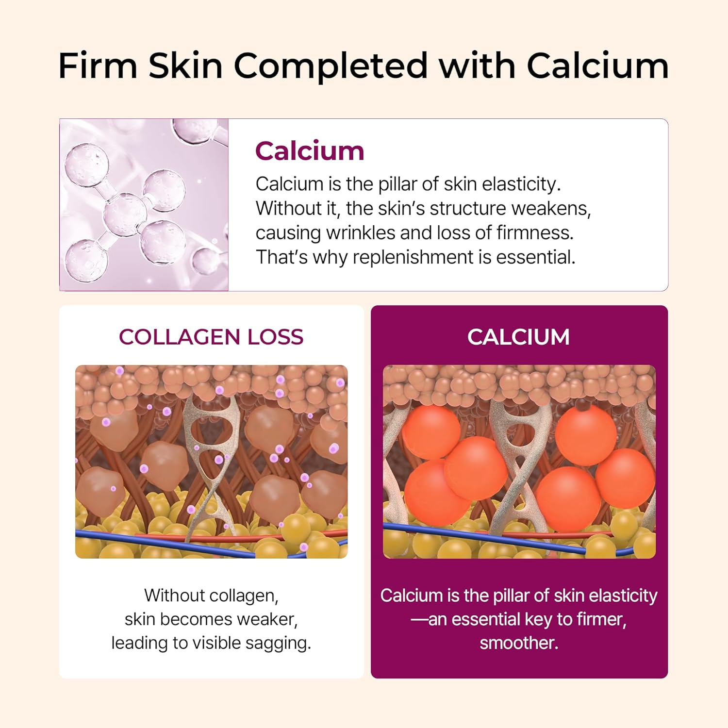 Calcium Multi Balm Stick, Calcium Volume Multi Balm Stick, Firming,Hydrating & Smoothing Collagen Moisturing Stick for Eyes, Face & Neck